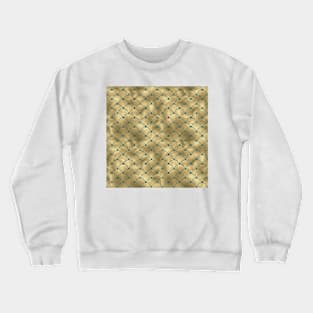 Teal and Gold Vintage Art Deco Scales Pattern Crewneck Sweatshirt